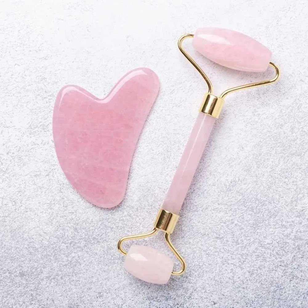 Rose Quartz Gua Sha Massager