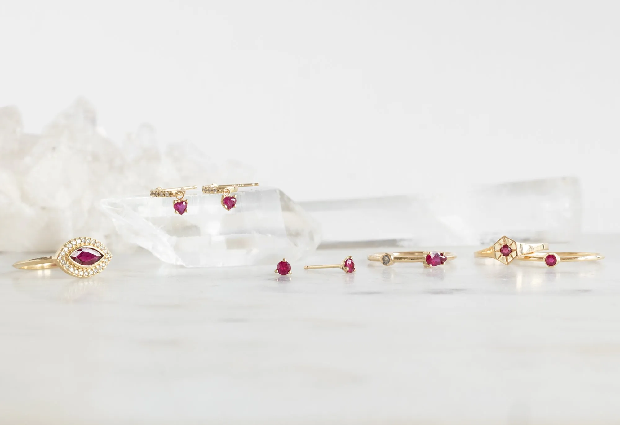 Ruby Stud Earrings