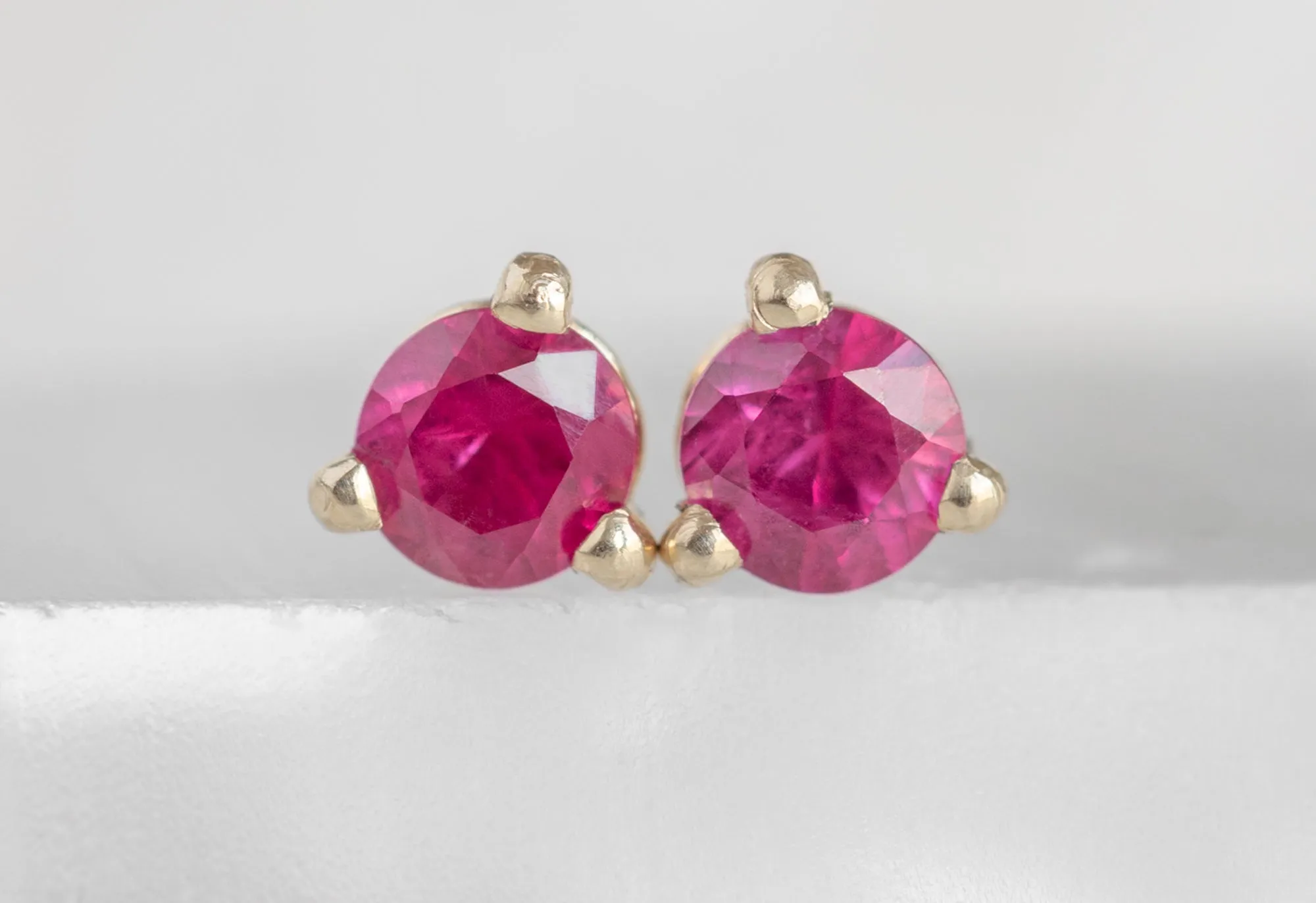 Ruby Stud Earrings
