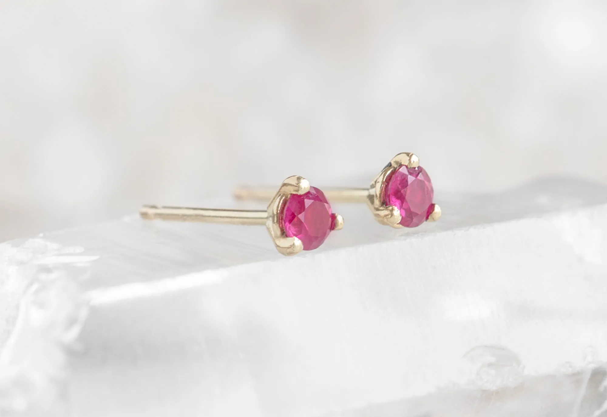 Ruby Stud Earrings