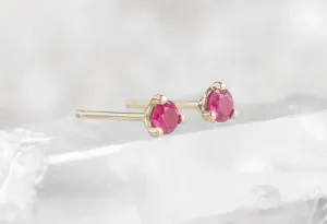 Ruby Stud Earrings