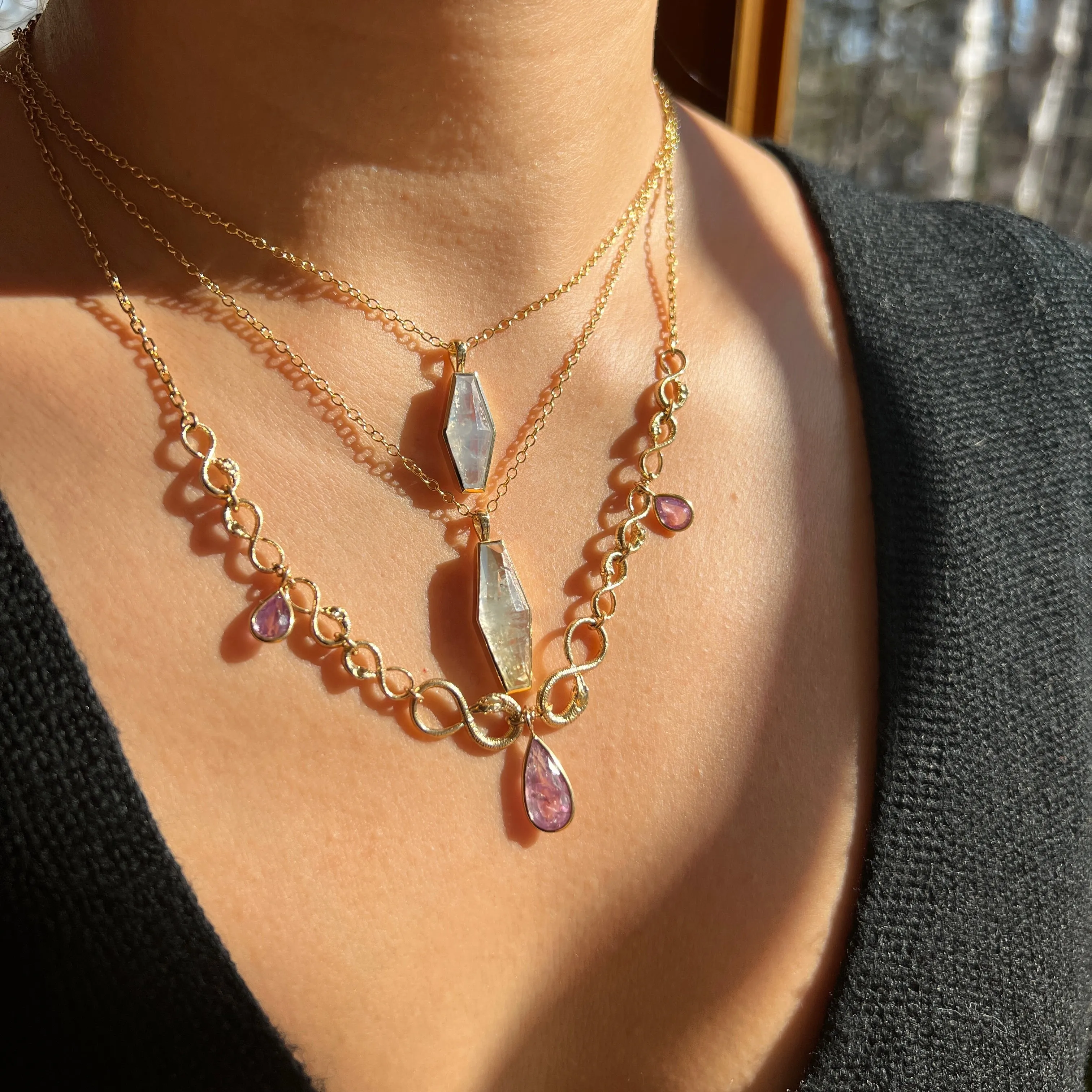 Sapphire Nagini Necklace