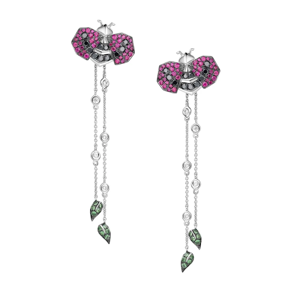 SARAH ZHUANG - FANTASY GARDEN - LADYBIRD EARRINGS