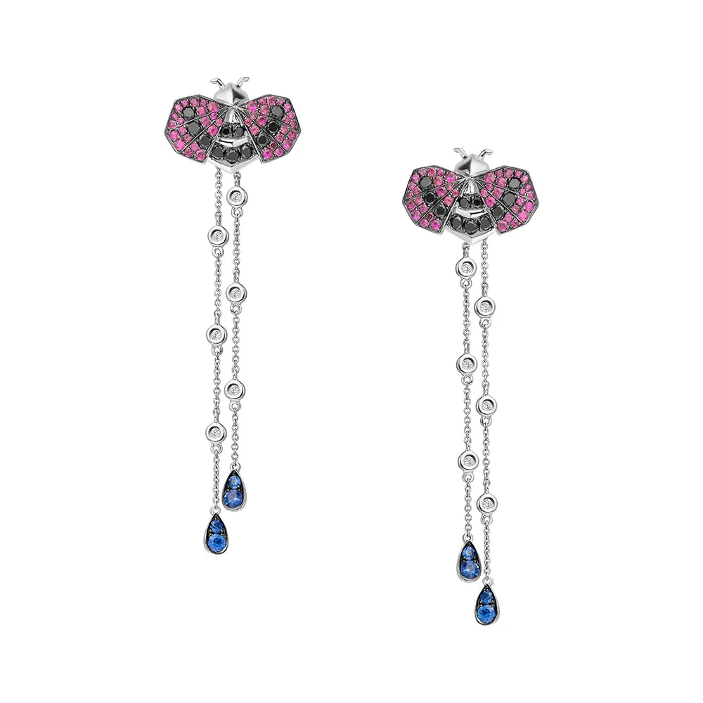 SARAH ZHUANG - FANTASY GARDEN - LADYBIRD EARRINGS