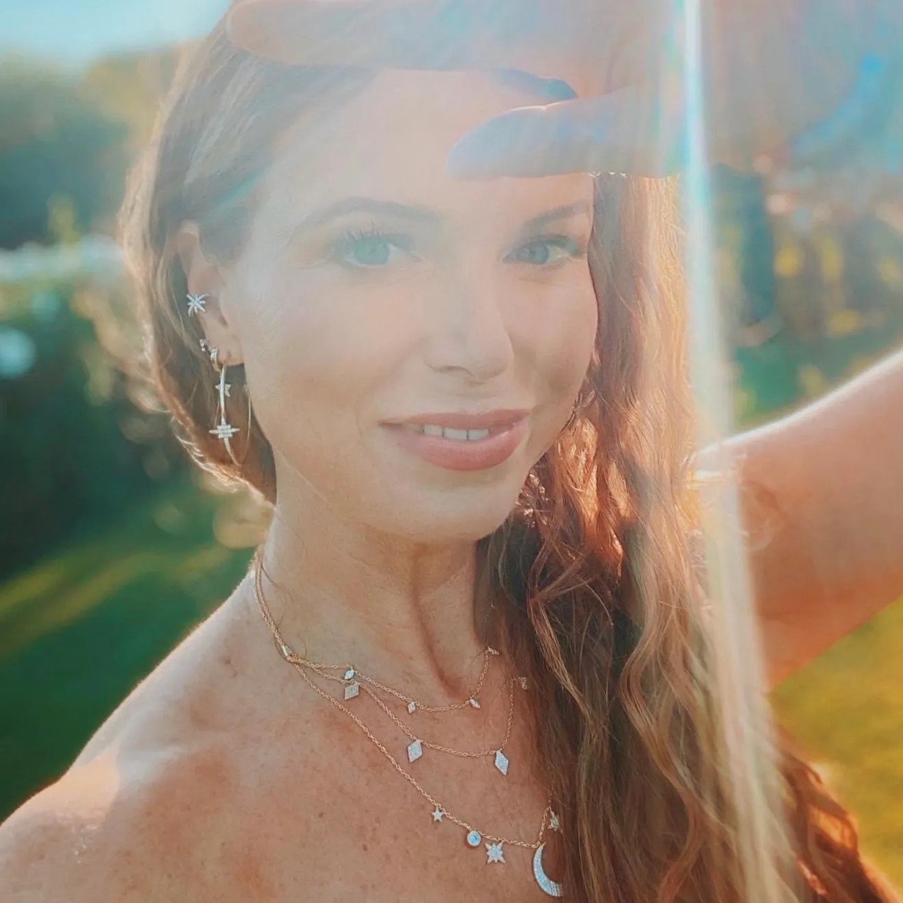 Silver Wendy Moon Necklace