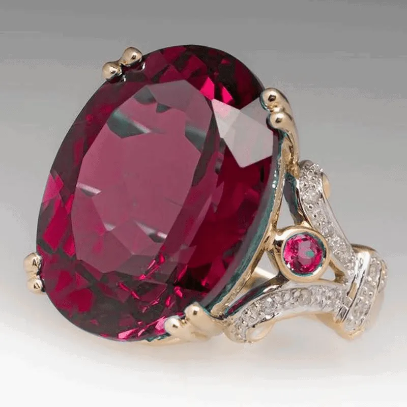 Stunning Multi Colors Silver Plated Large Zircon Rings