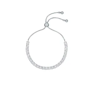 ted baker melrah icon silver tone crystal slider bracelet
