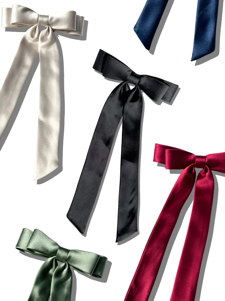 The Perfect Slim Satin Bow