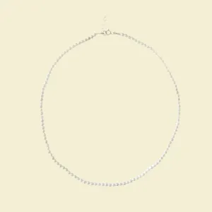 Tiny Shell Pearl Sterling Silver Necklace