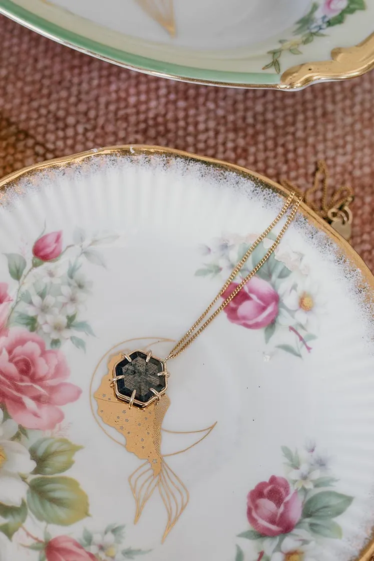 Trapiche Sapphire Necklace