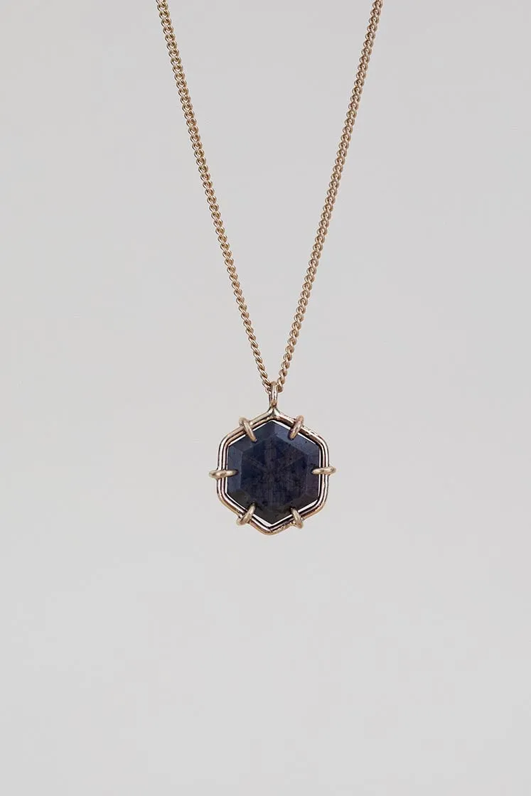 Trapiche Sapphire Necklace