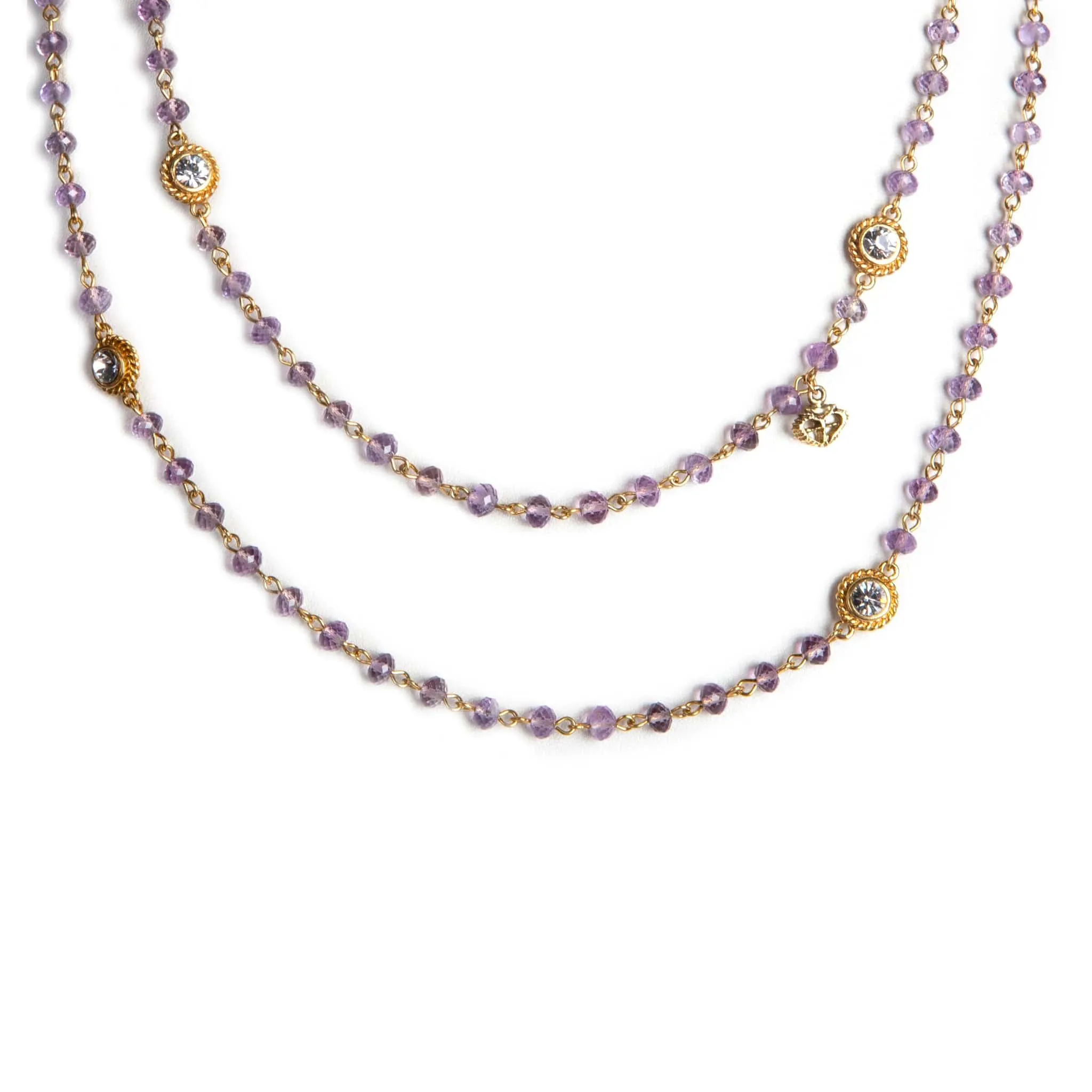 Wrap - 6mm Semi-Precious Amethyst Beads