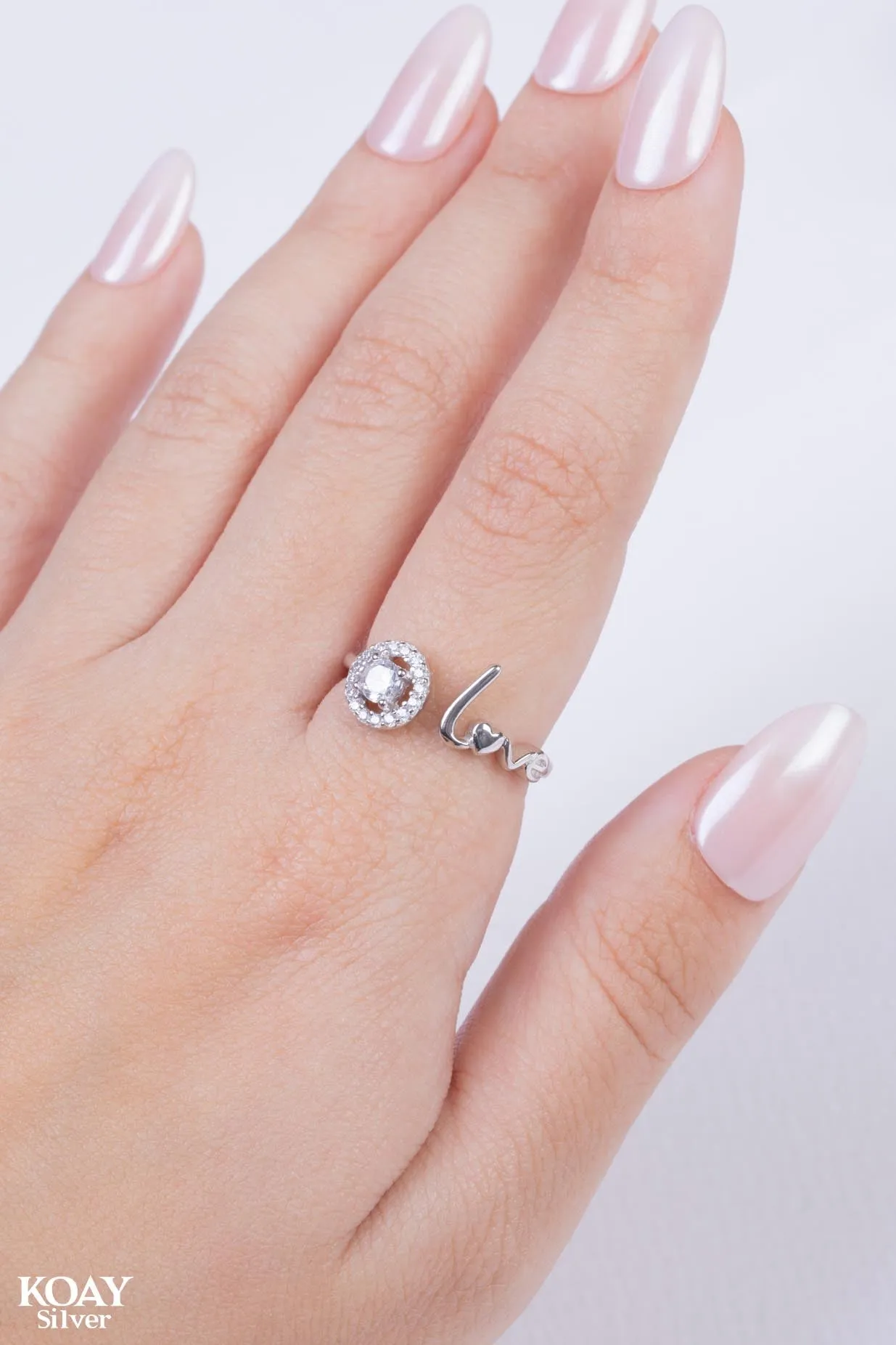 Zircon Circle Love Ring