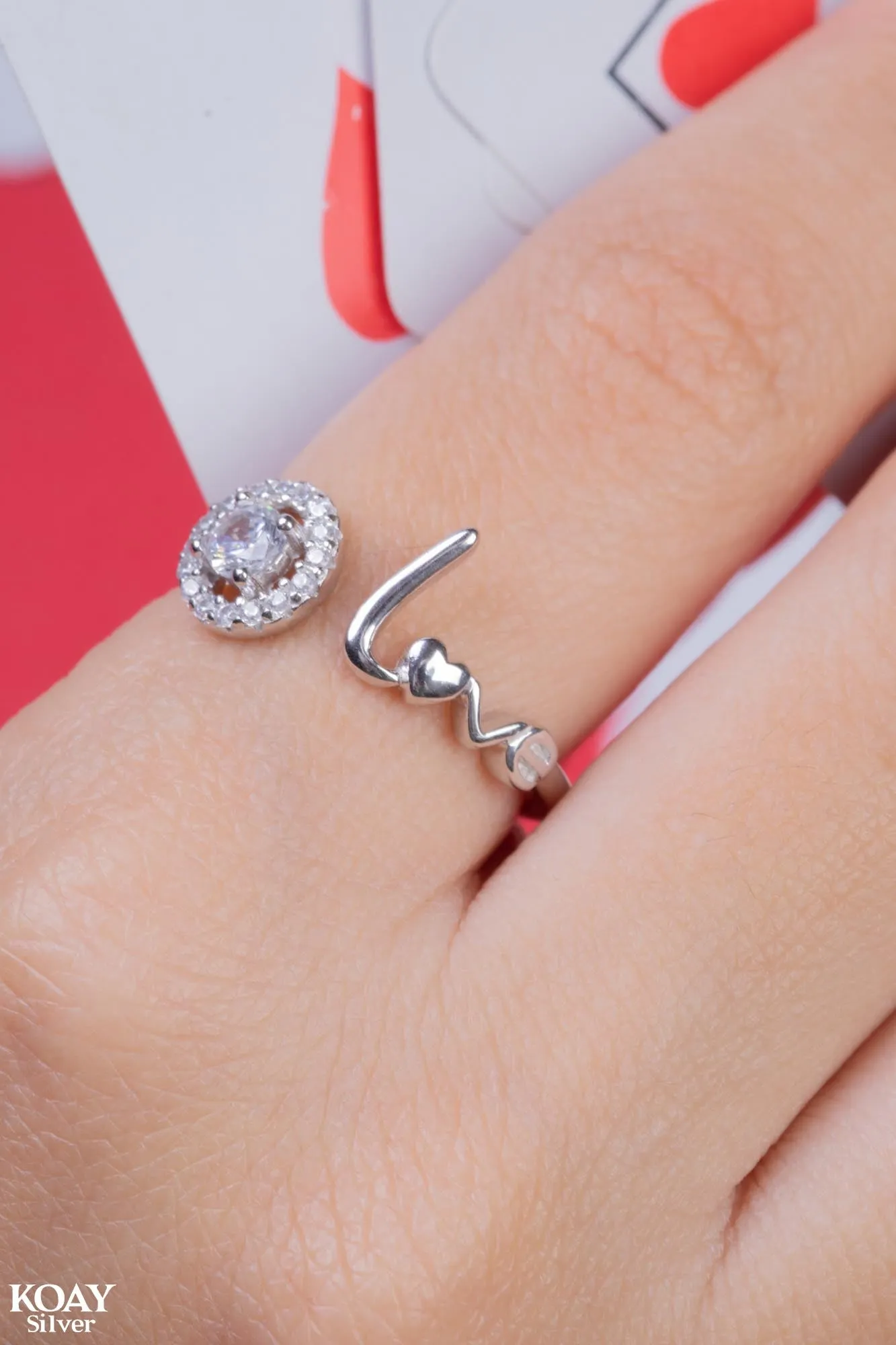 Zircon Circle Love Ring
