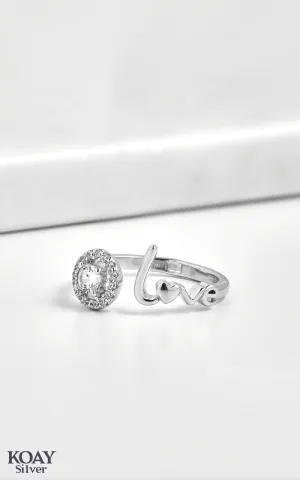 Zircon Circle Love Ring