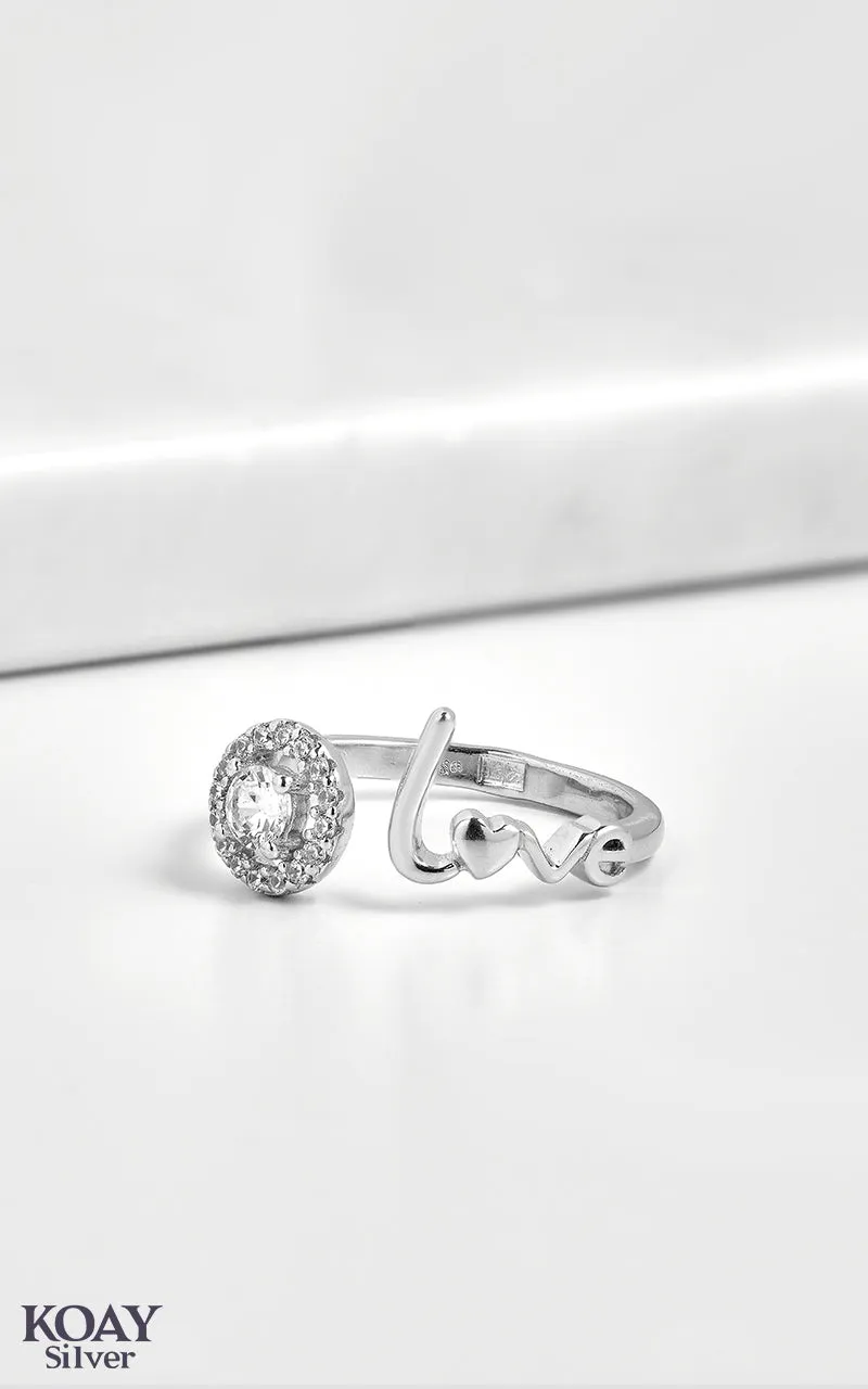 Zircon Circle Love Ring