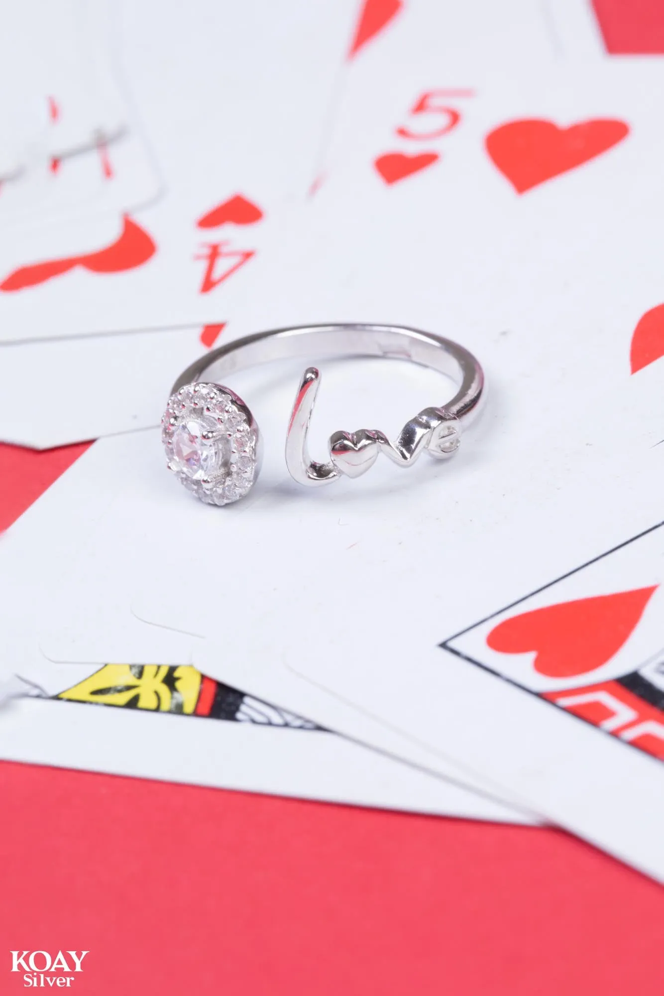 Zircon Circle Love Ring