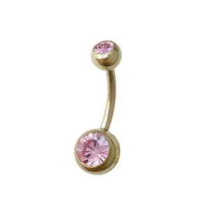 Zircon Gold Curve with 2 Stones