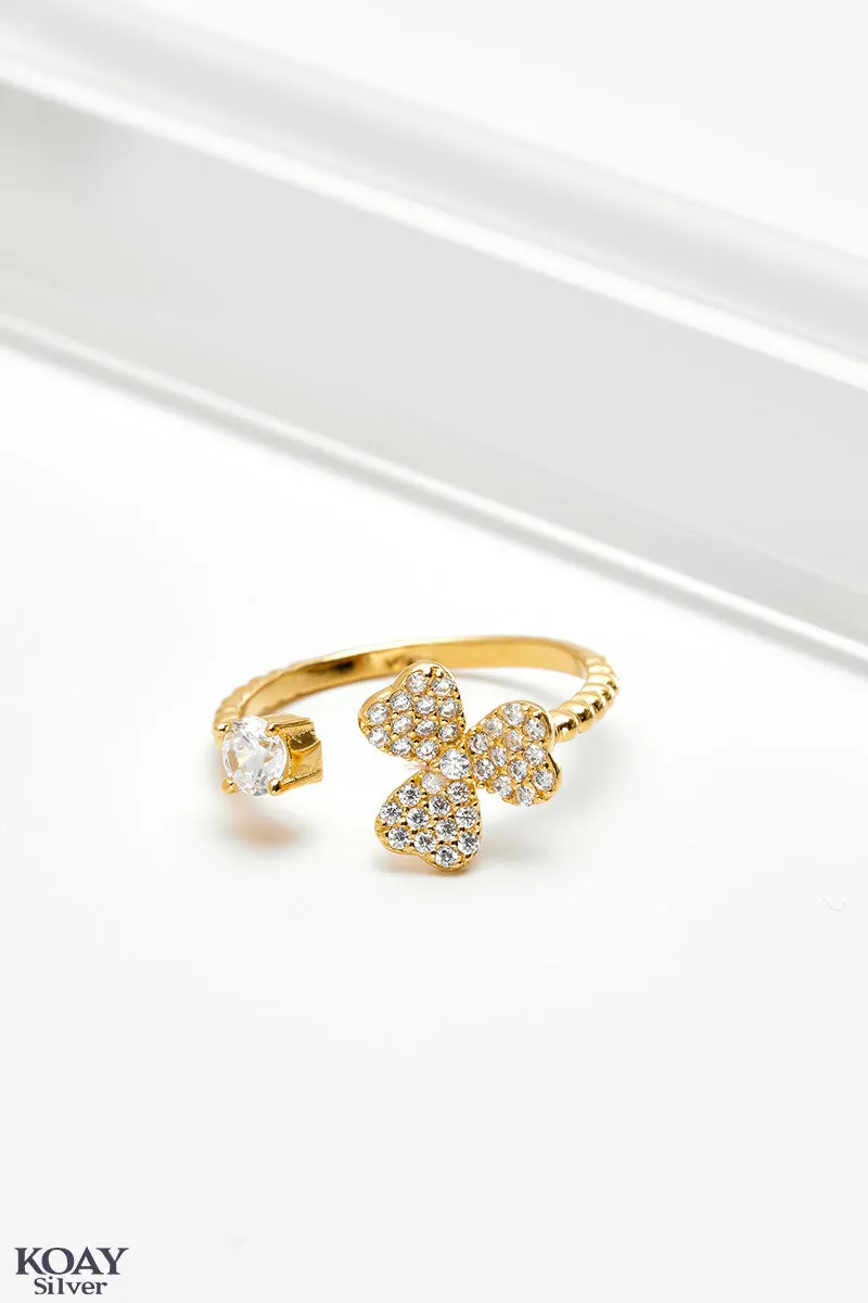 Zircon Ring (050) Gold Plated