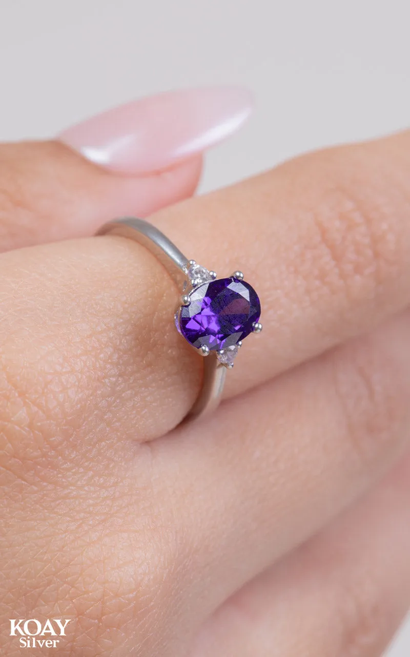 Zircon Ring (070) Purple