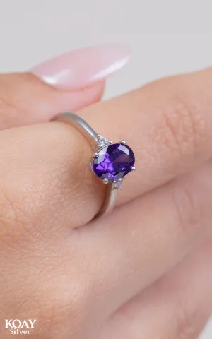 Zircon Ring (070) Purple